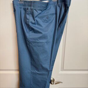 Oak Hill Straight Front Tech Pants - Quiet Harbor Blue - Size 50 waist 30 Inseam